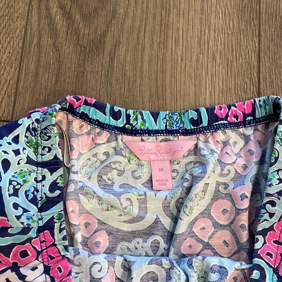 Lilly Pulitzer Marlisa Maxi Dress Bright Navy Behind The Gate Size Medium - Picture 8 of 9